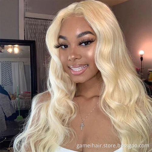 150% 180% Virgin Human Hair Lace Front Wig.613 Human Hair Lace Wig.13x6 613 Remy Body Wave Wig For Black Women